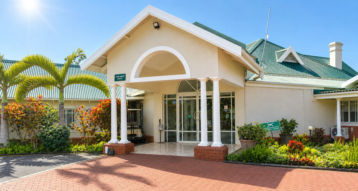Clubhouse entrance