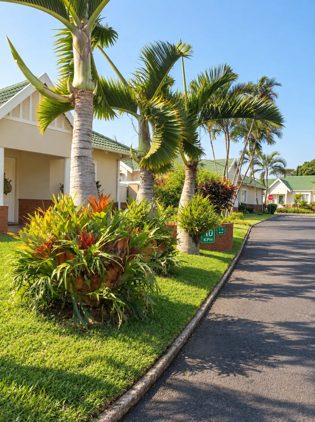 Landscaped lane